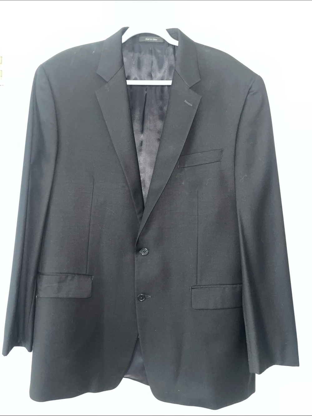 Ralph Lauren Men's Black Wool 2-Piece Suit